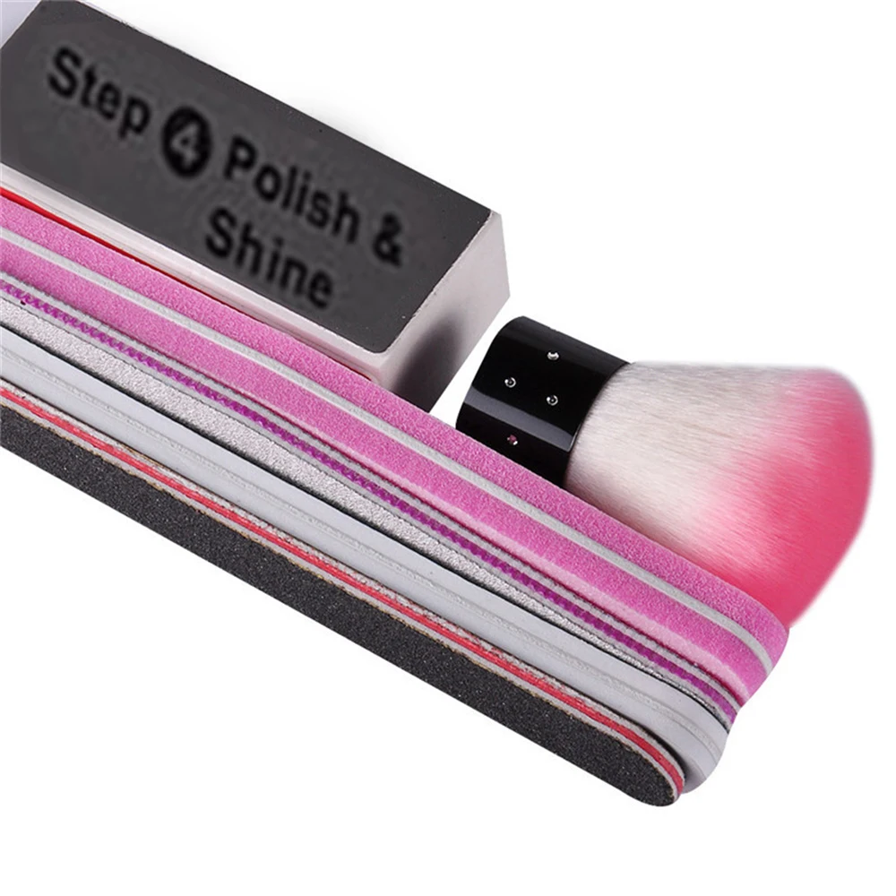 Пилки для дизайна ногтей 6 шт./компл. Полировочная щетка долговечный Полировочный