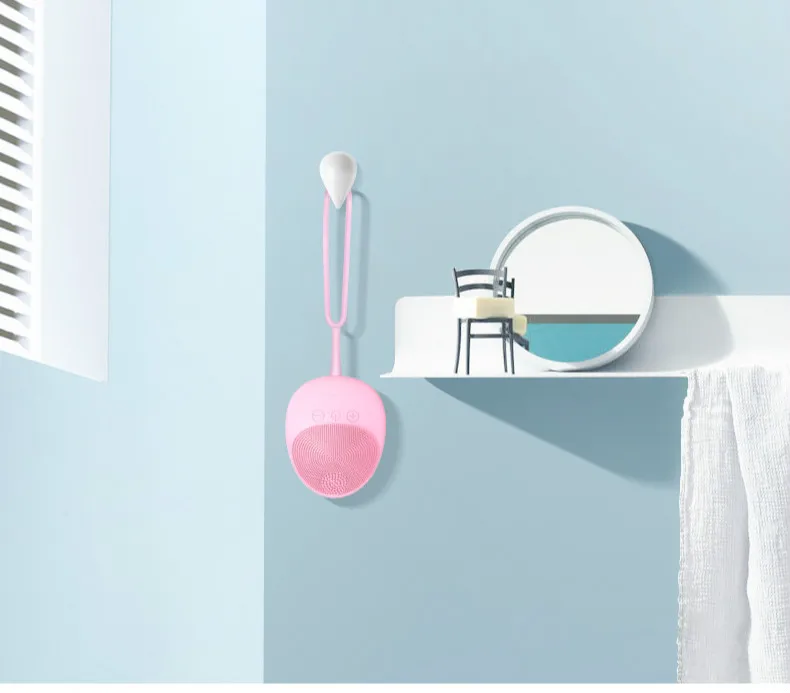 Мини электрическая Очищающая щетка для лица, силиконовая, для мытья лица, массажный вибратор, Sonic Vibracion, очиститель глубоких пор, инструменты для ухода за кожей тела