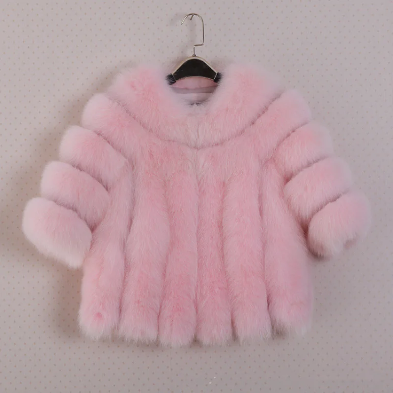2021 autumn and winter new fox fur faux coat loose large size short round neck thick warm coat abrigos  woman parkas Thick Warm