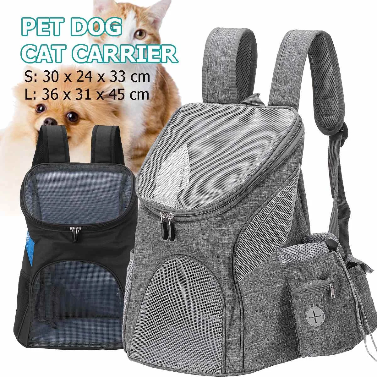 

Outdoor Pet Travel Carrying Bag Cat Dog Backpack Folding Pet Chest Bag Pet Supplies Portable Cat Carrier Backpack for Dog Cat