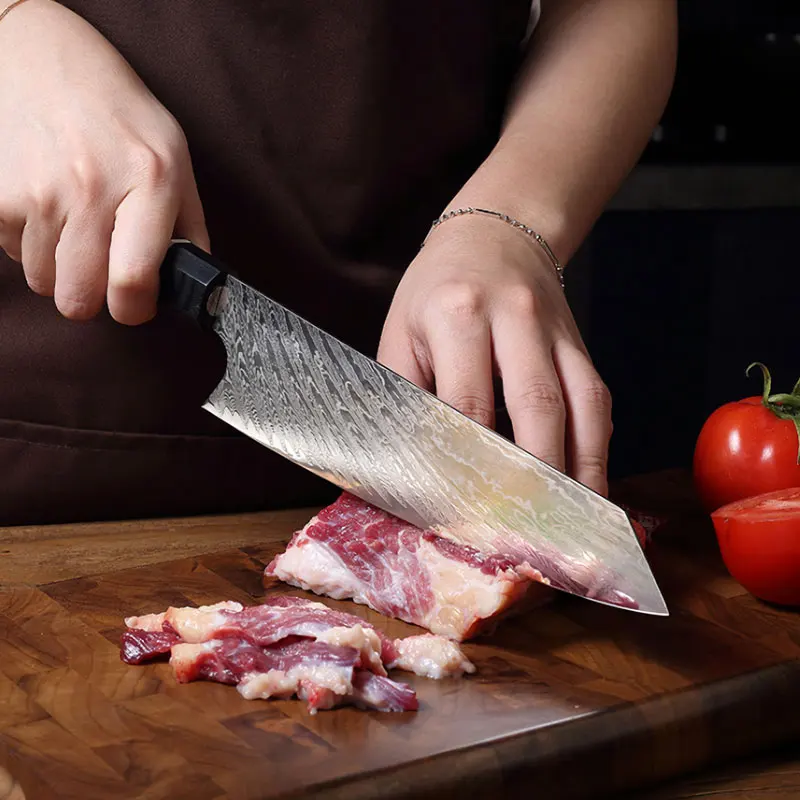 Профессиональный нож шеф повара VG10 67 кухонные ножи из закаленной стали японский