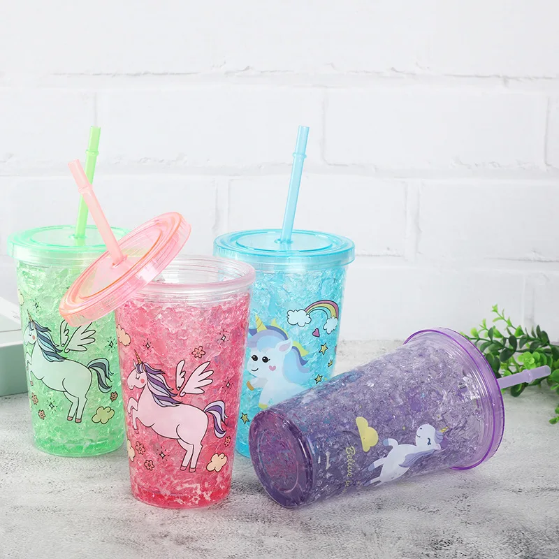 450 мл Единорог молочный коктейльный напиток бутылка для воды Модная Портативная