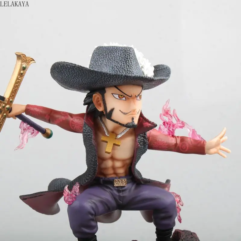 Новый аниме One Piece Seven WARLORD Of The Sea Eagle Eye Dracule Mihawk Боевая версия. С мечом GK Luffy ПВХ
