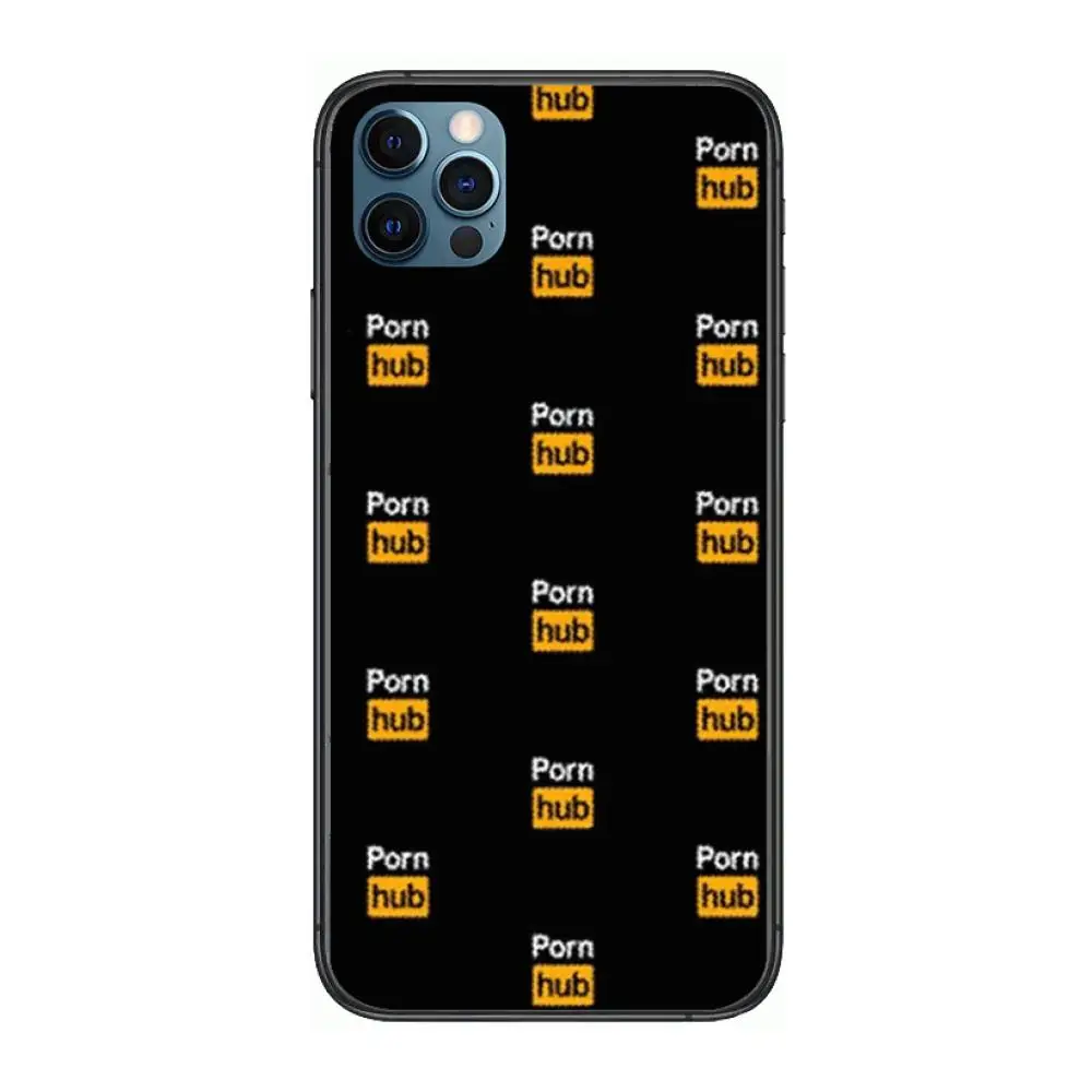 

Fashion Pornhub Logo style Style Phone Case cover For iphone 12 pro max 11 8 7 6 s XR PLUS X XS SE 2020 mini black cell shell