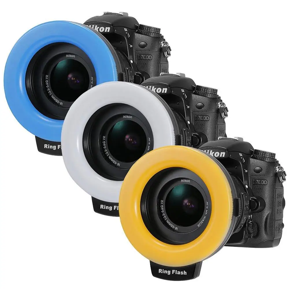 

Camera Macro LED Ring Flash Light Speedlight with LCD Screen Display for Canon Nikon Sony Olympus Panasonic Pentax DSLR Cameras