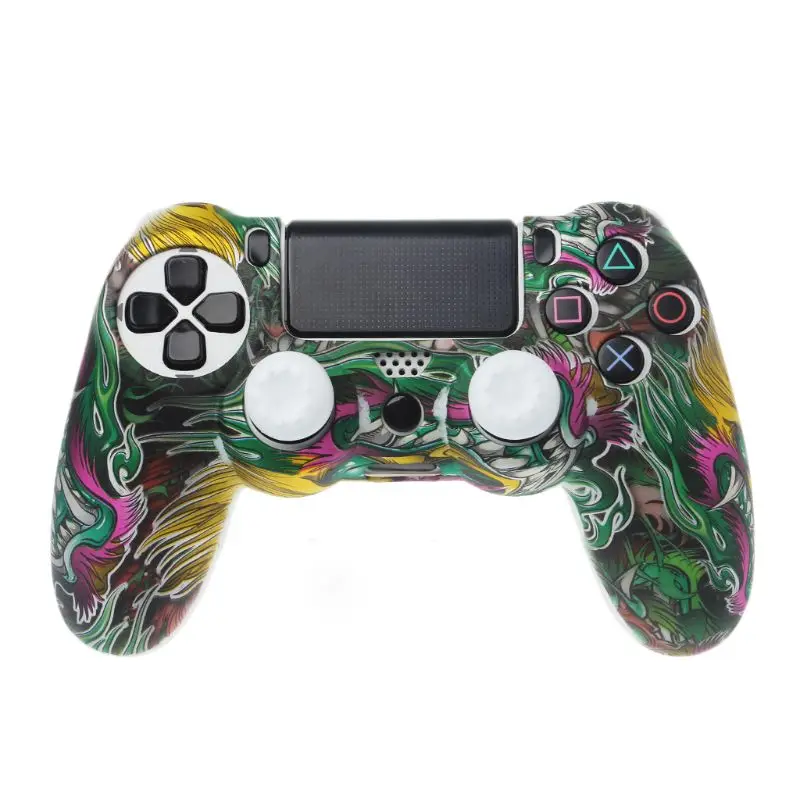 6 цветов Противоскользящий силиконовый защитный чехол для playstation 4 PS4 DS4 Pro тонкий контроллер рукоятка пальца крышки