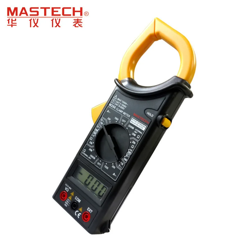M266 цифровой клещи ручной мультиметр Напряжение Ток Сопротивление температуры