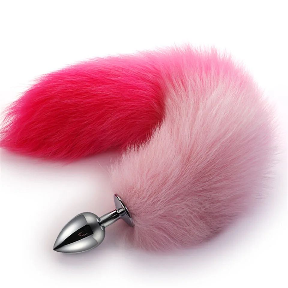 Лисий хвост огромная Анальная пробка анальные интимные игрушки для женщин