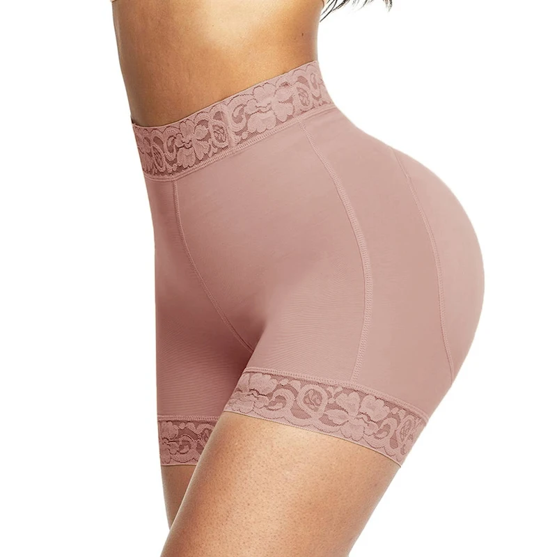 

Fajas High Waist Panties with Gluteus Filling Lace Butt Lifter Shapewear Slim Body Shaper Shorts for Women