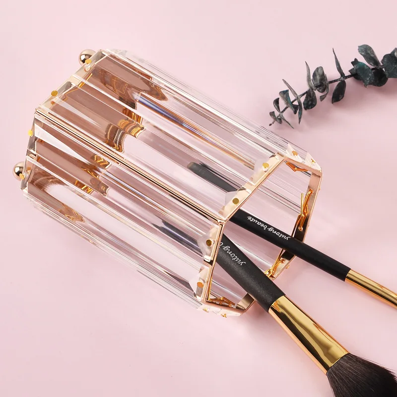 Роскошный Настольный органайзер из стекла с геометрическим рисунком держатель