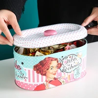 2pcs 910 inch betty ice cream girl candy biscuit cookie box packaging box party cake tin box candy box cocina %d0%b4%d0%bb%d1%8f %d0%ba%d1%83%d1%85%d0%bd%d0%b8 tool