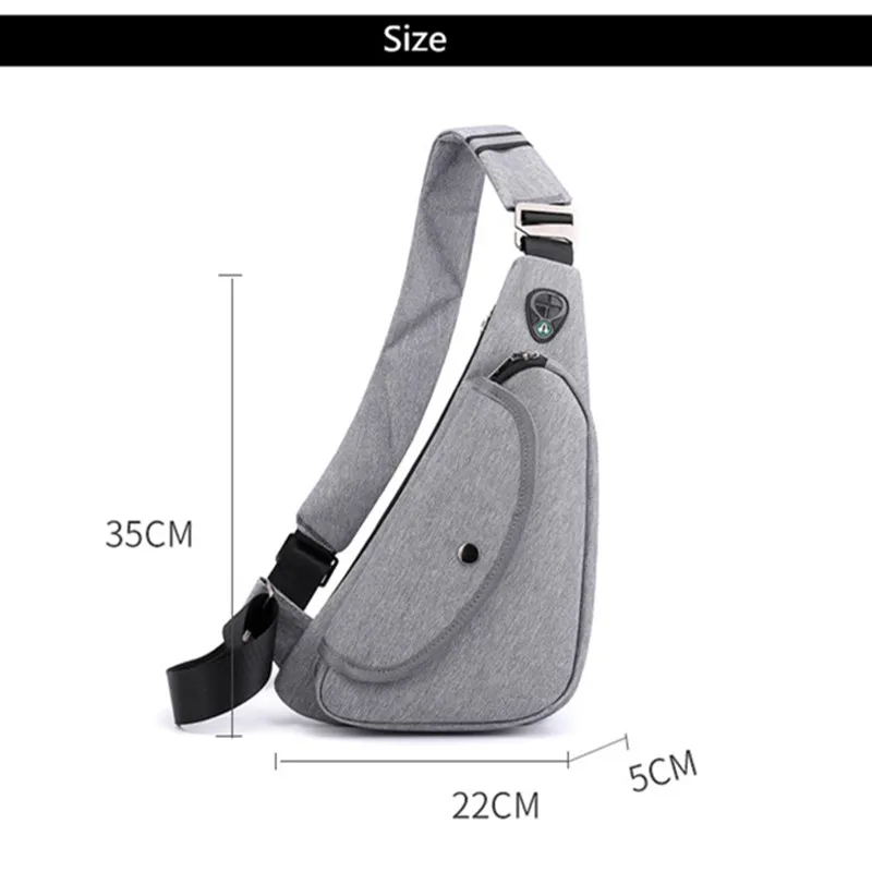 

Men Small Anti Theft Unisex Chest Bag Fashion Crossbody Bags For Men Mini Travel Sport Bag With Earphone Fathers Day Gifts 2021