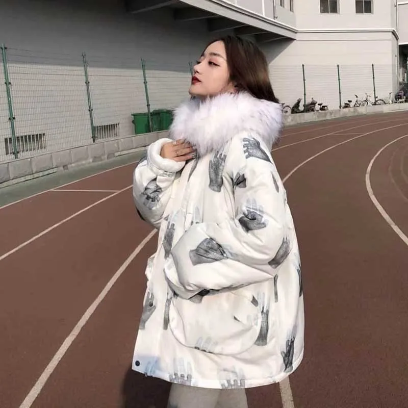 NiceMix милые стильные хлопковые пальто с капюшоном женские зимние новые модные