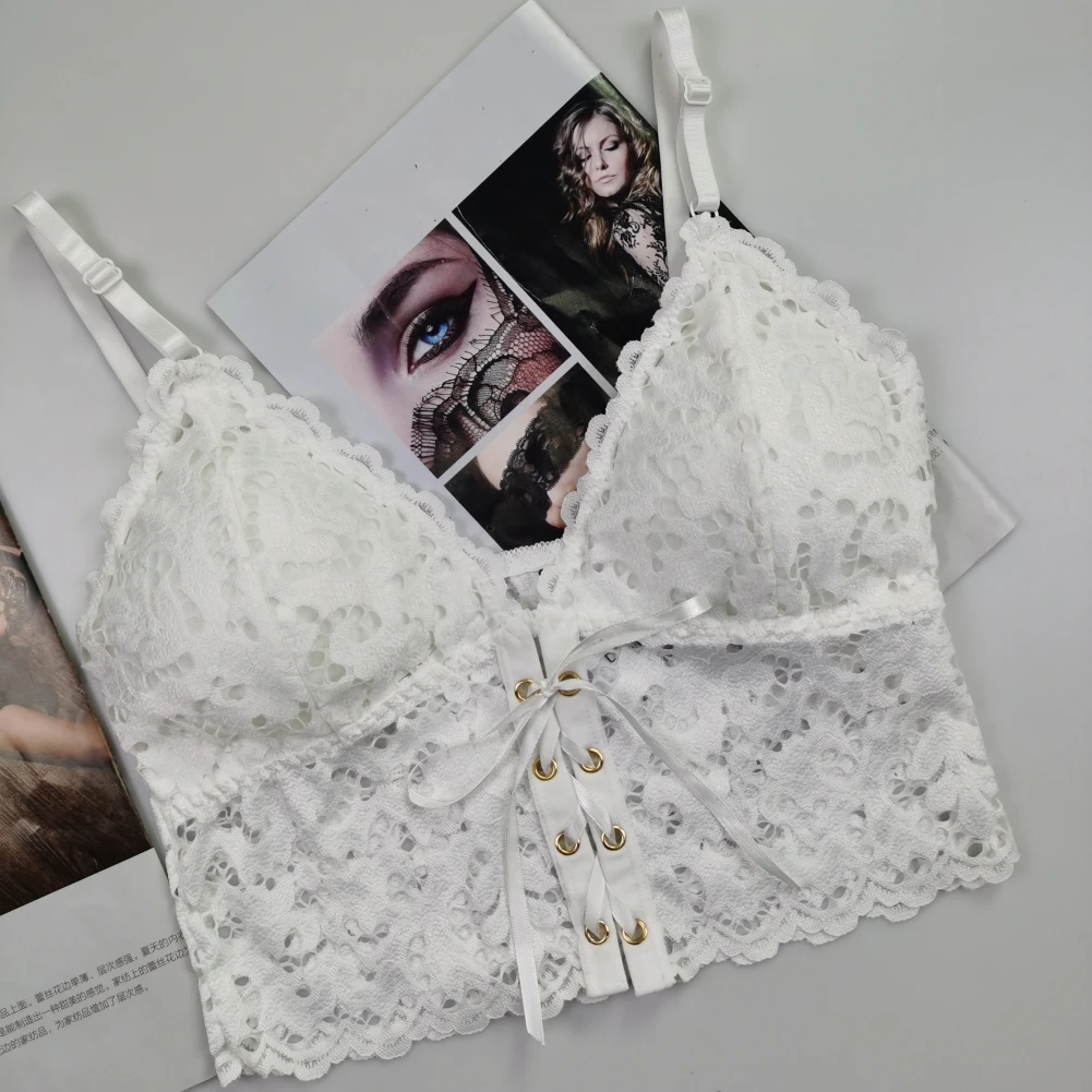 

Female Brassiere Soft Backless Bras Underwear Women Lace Beauty Lingerie Wireless Bra Padded Push Up Bralette