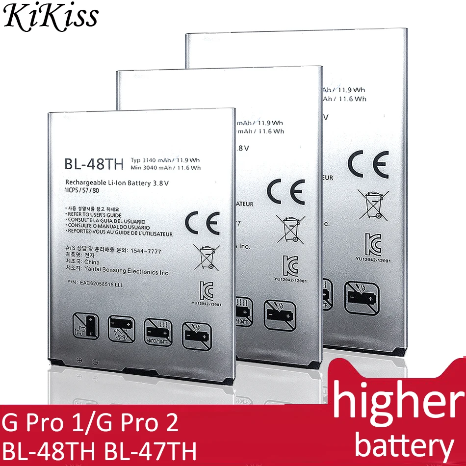 BL-48TH BL-47TH батарея для LG Optimus G Pro 1/2 E940 E977 F240K F240S/pro lite D686 E980 E985 E986 F350 D837 D838 LTE-A BL 48TH |