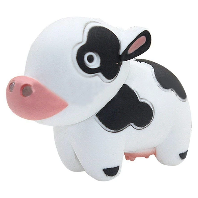 2 шт. милый светодиодный фонарь с коровой и звуковым брелком рождественские