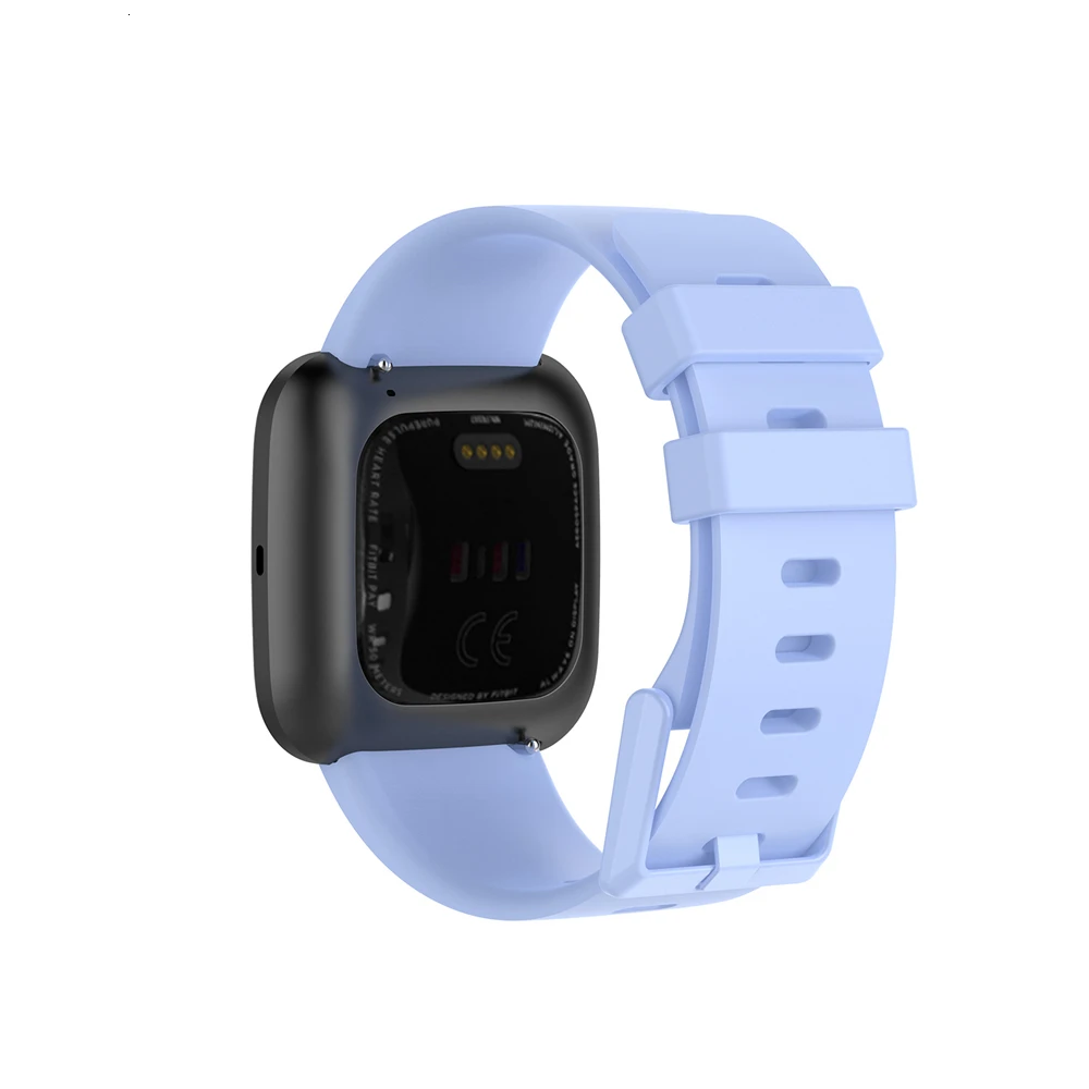 Сменный ремешок для Fitbit Versa/Versa 2, мягкие силиконовые водонепроницаемые наручные аксессуары, ремешок для Fitbit Versa 2, ремешок
