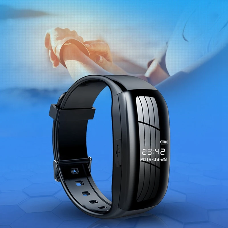 

Jnn Voice Recorder Hd Noise Reduction Student Sports Bracelet Mp3 Player Professional Recorder 8Gb