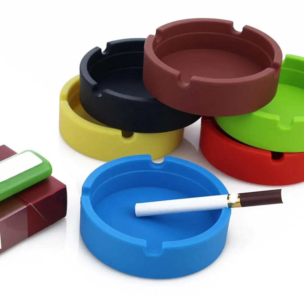 ПВХ Мини Мягкие пепельницы питьевой держатель для сигарет Пепельница открытый