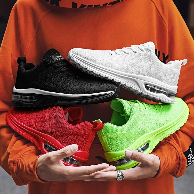 

Couple Running Shoes Fashion Breathable Outdoor Male Sports Shoes Lightweight Sneakers Women Comfortable Athletic Footwear