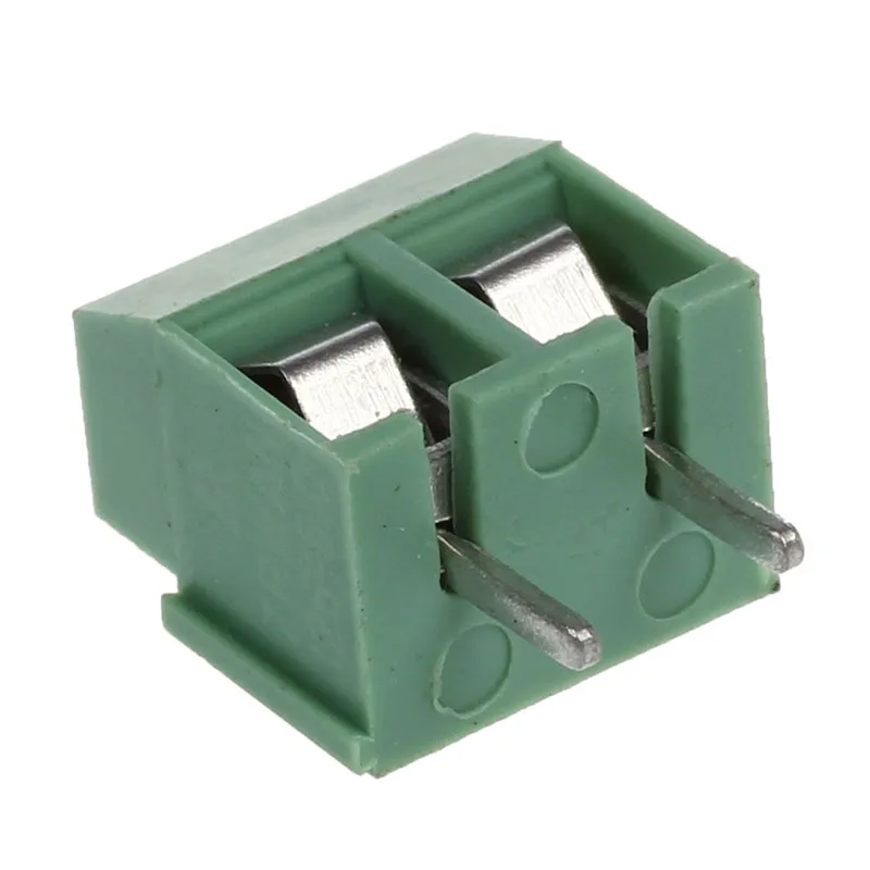 Большая сделка 30 шт. 2 полюса 5 мм шаг PCB крепление винт клеммный блок 8A 250 В |