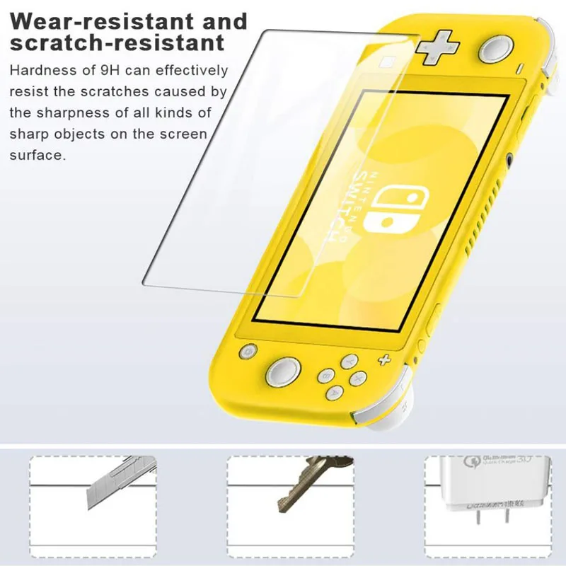 Закаленное защитное стекло для Nintendo Switch Lite Mini NX Защитная пленка экрана HD