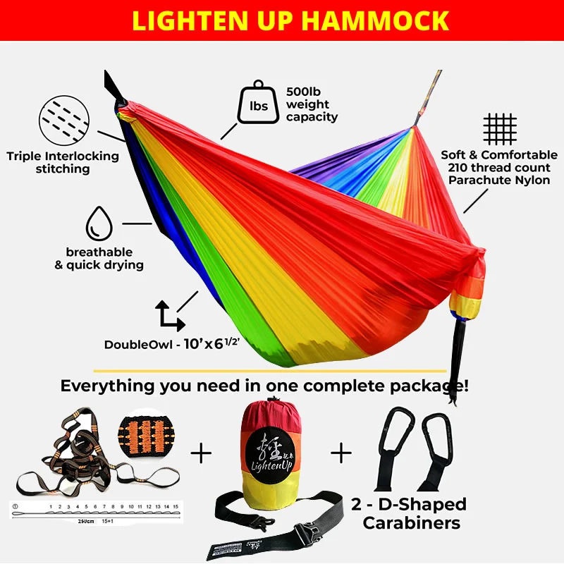 Подвесное кресло гамак большой с качели портативный парашютный на 2