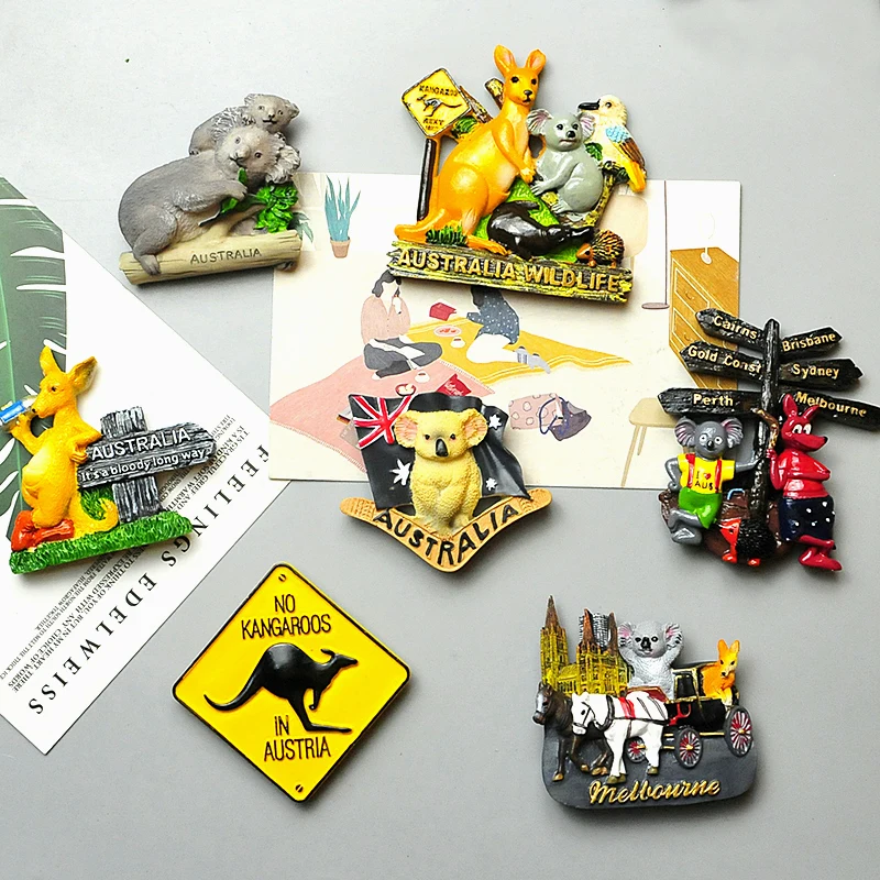 Магнит на холодильник австралийский Австралийский кенгуру коала крокодил