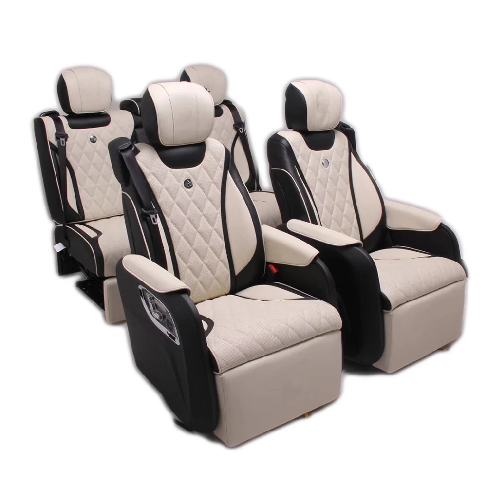 

Electric refitting Modified luxury car seat with recliner backrest leather car back seat with adjust headrest and footrest