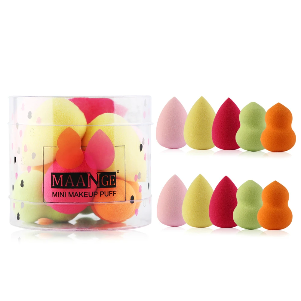 10 шт косметическая губка основа под макияж порошок Гладкий Красота Спонжик для