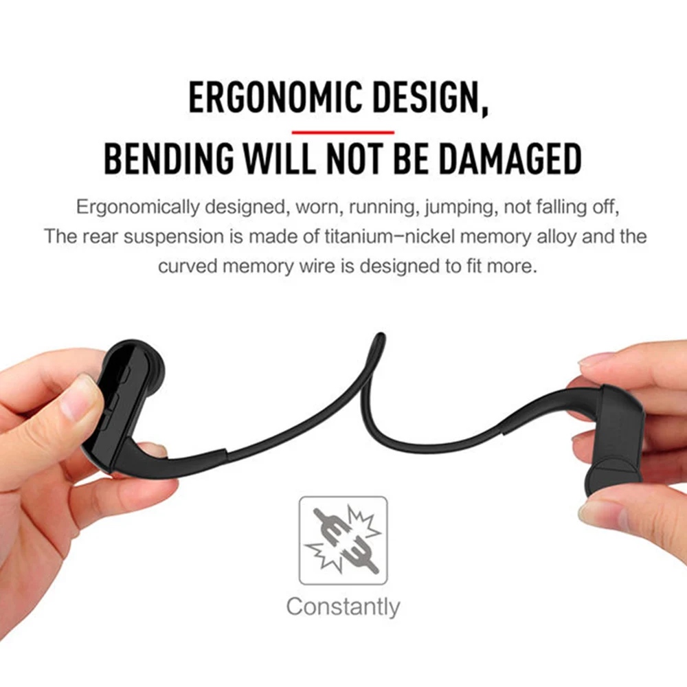 E3 защитные слуховые BT костные проводящие водонепроницаемые наушники