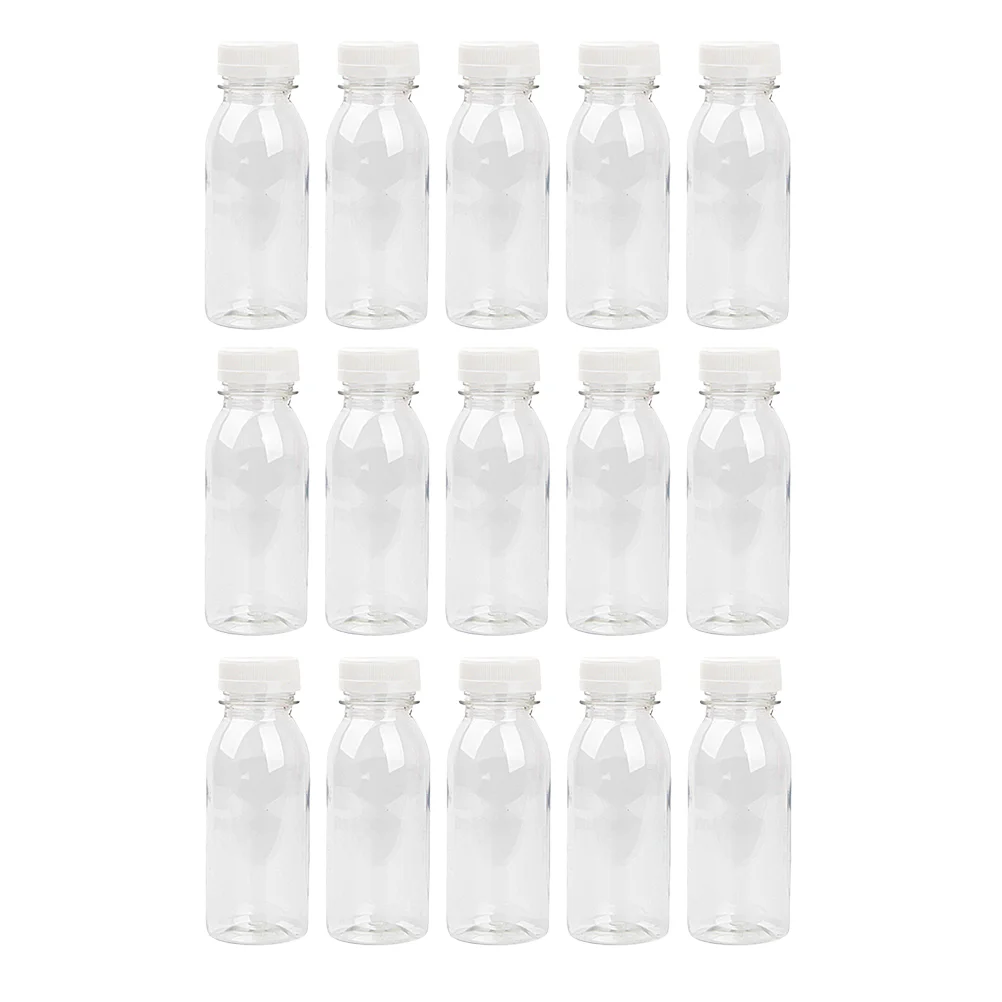 

15pcs Wide Mouth Bottle Transparent PET Bottles 200ml Yogurt Bottles