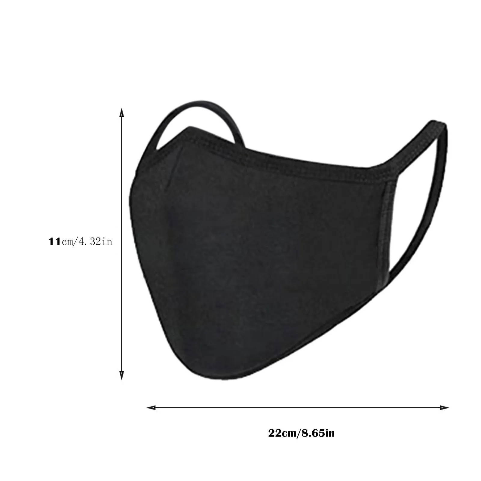 Многоразовая хлопковая трехмерная дышащая маска для носа лица взрослых