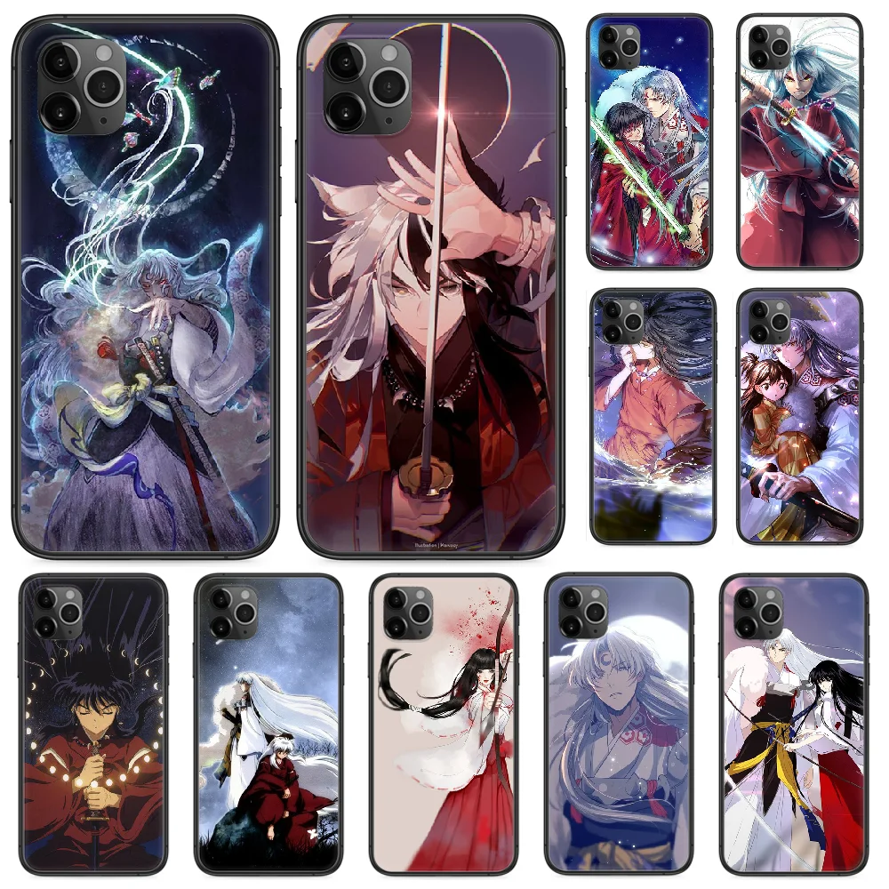 Чехол для телефона с рисунком аниме Inuyasha Sesshomaru Kagome iphone 4 4s 5 5S SE 5C 6 6S 7 8 plus X XS XR 11 PRO MAX