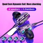 Универсальные проводные наушники-вкладыши Type-C с двойной подвижной катушкой, Hi-Fi, с микрофоном, Проводная гарнитура, 1 пара