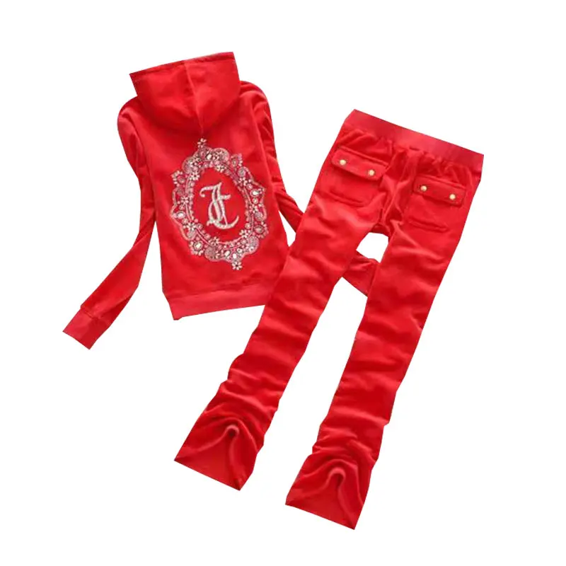 Женские брендовые бархатные спортивные костюмы на осень/зиму 2022 Велюровый
