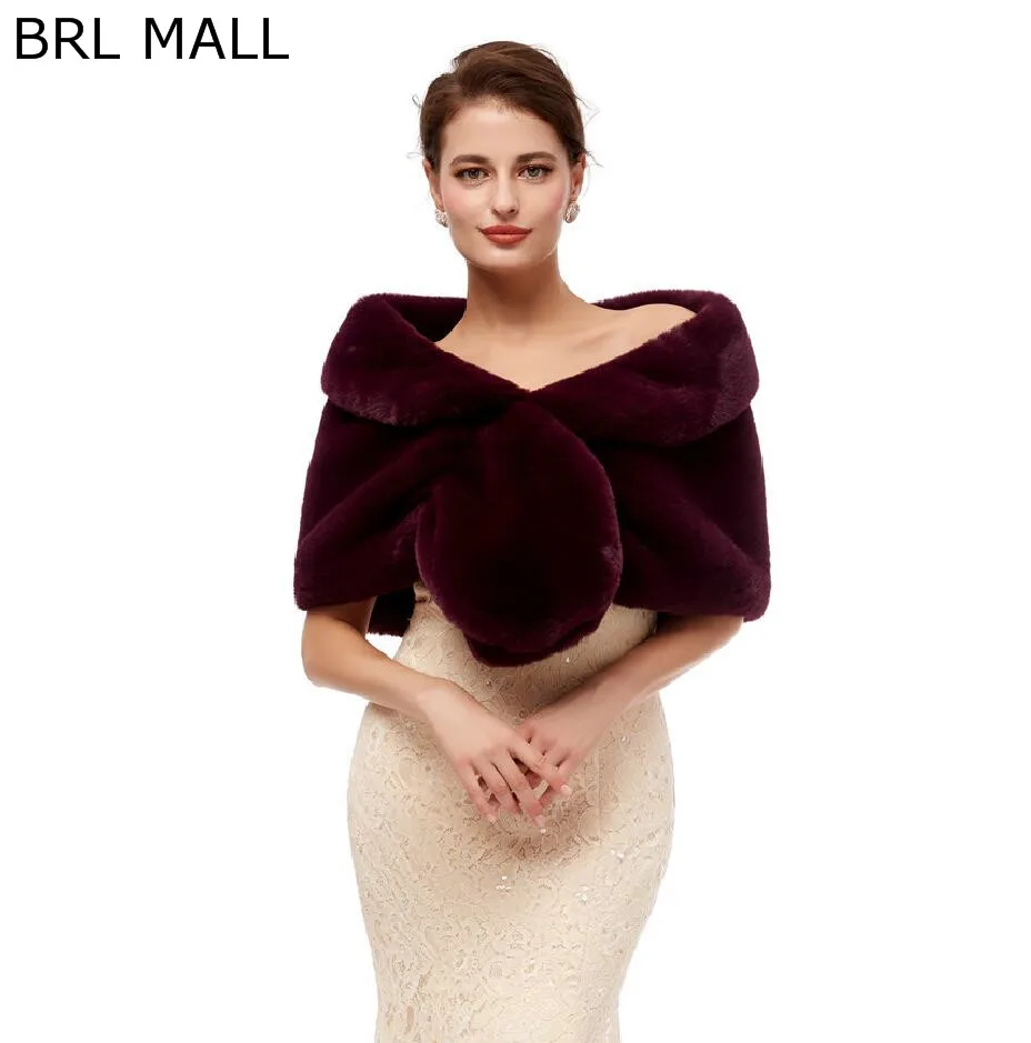 155*45 см размера плюс черная зеленая женская меховая Наплечная накидка Свадебные