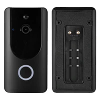 1080p video doorbell wifi smart home with pir human motion detection phone call audio intercom wireless door bell camera