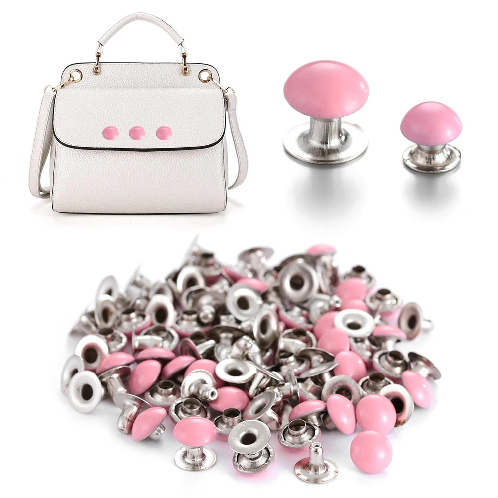 50 шт./компл. 6 мм 8 заклепки в форме гриба шляпа/Сумка/брюки для багажа кожаные