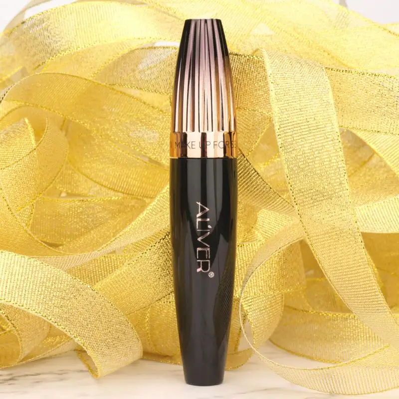 

Natural Waterproof Mascara Black Thick Eyelash Silk Fiber Lash Extension Volumising Long Curling Eye Makeup