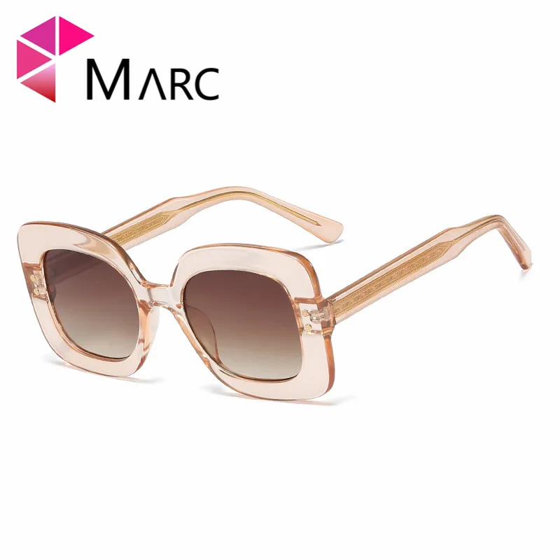 

MARC 2020New Luxury Sunglasses Women Fashion Square Sun Glasses Female Leopard Frame Eyewar Retro Shades Glasses UV400 Brand