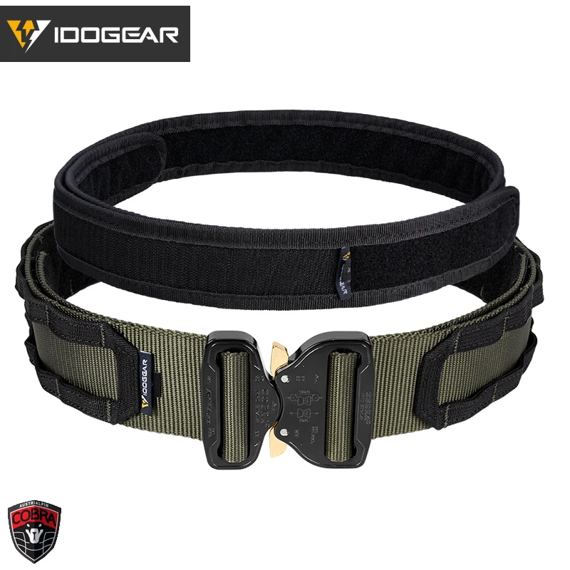 IDOGEAR 2 дюймов Охота боевой пояс металлический Кобра пряжки долг MOLLE тактические
