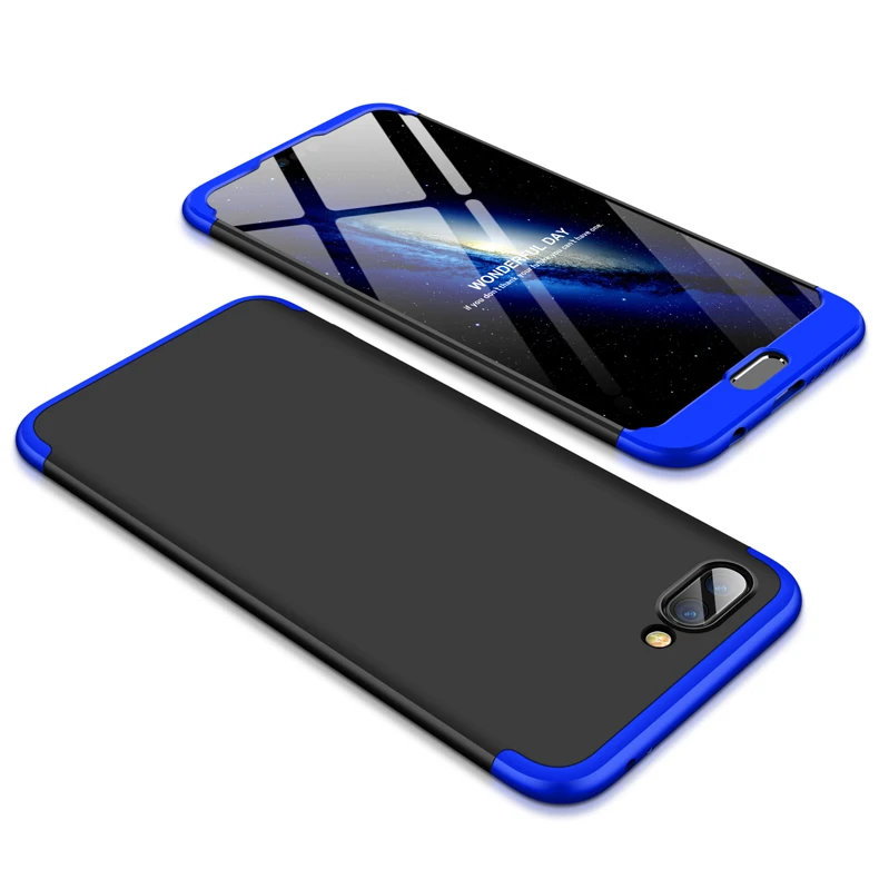 Для huawei Honor 10 чехол COL-L29 Honor 20 s чехол 360 Защитный противоударный чехол для Funda Honor 10 Lite 20 Pro 10i 20i 20 s Honor20 s - Цвет: Black and Blue