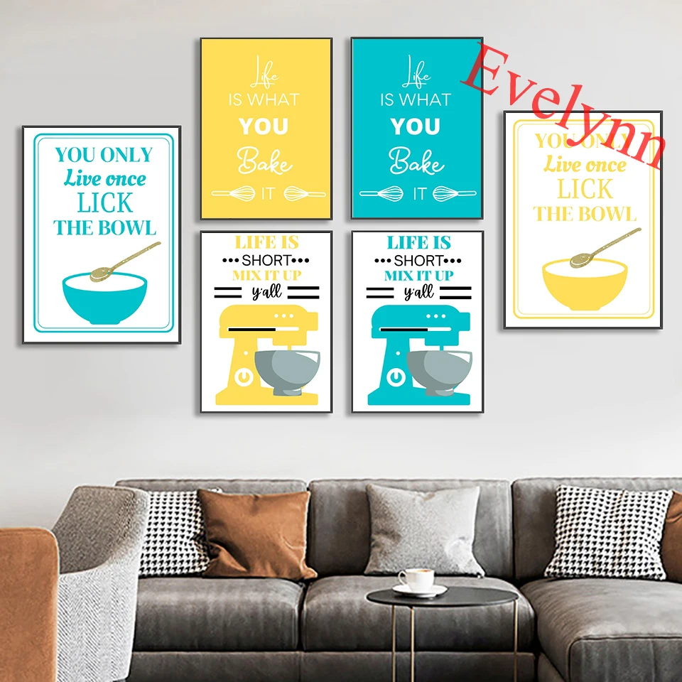 

Kitchen Mixer Poster Prints • Modern Kitchen Prints • Kitchen Decor Canvas• Vintage Retro Prints • Home Decor Wall Art Gift