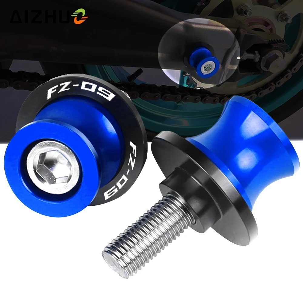 

MT-09 6MM Stand Screws FOR YAMAHA MT09 FZ-09 FJ09 FJ-09 2013-2021 2020 CNC Aluminum Motorcycle Swingarm Slider Spools FZ09 LOGO