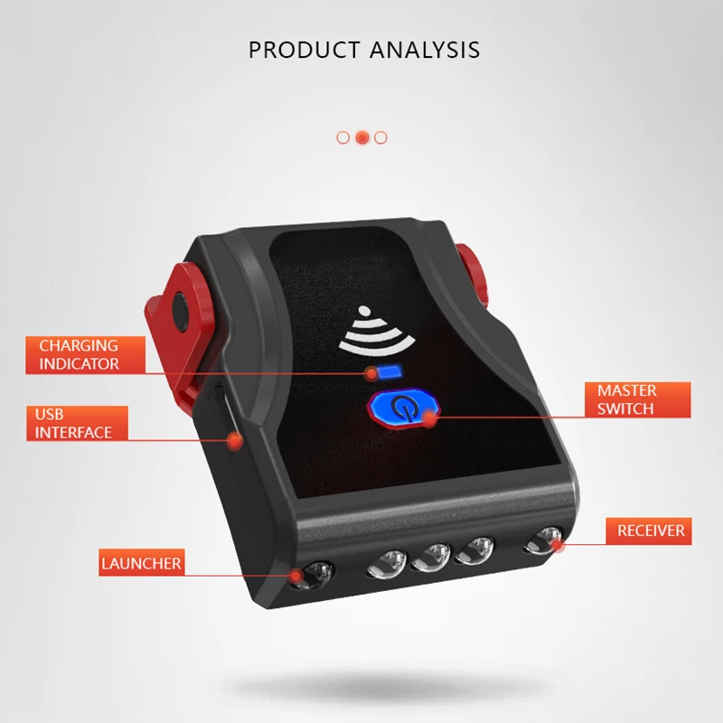 3 светодиодный налобный фонарь зондирования Кепки зажим светильник USB