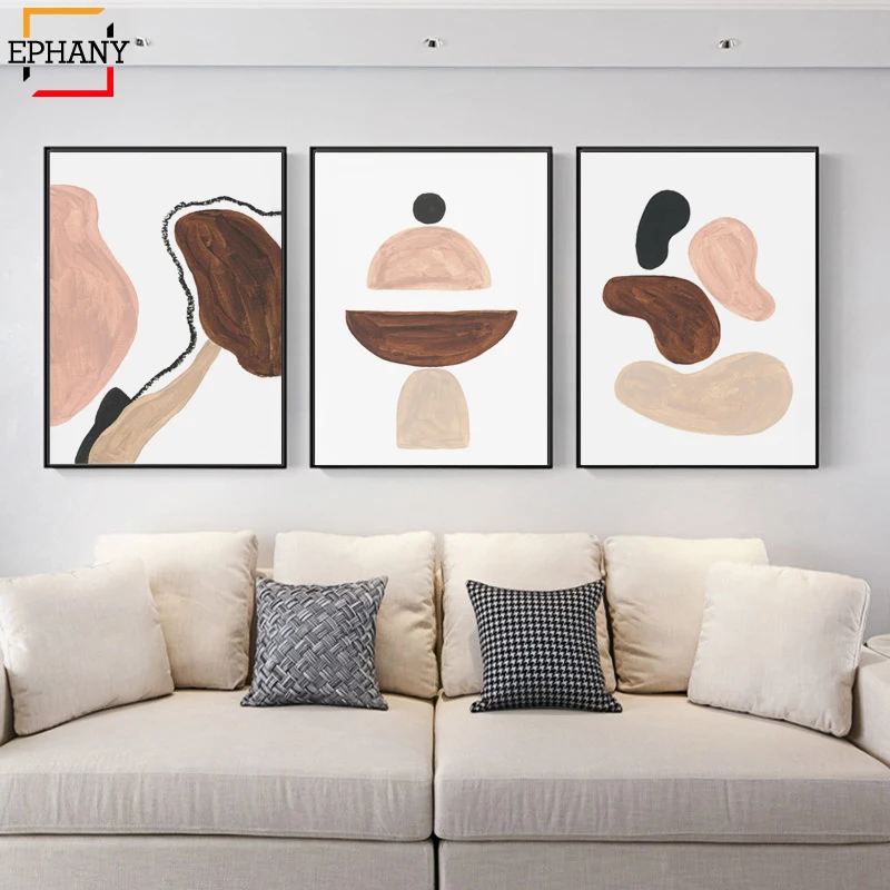 Скандинавское украшение абстрактный принт геометрический художественный