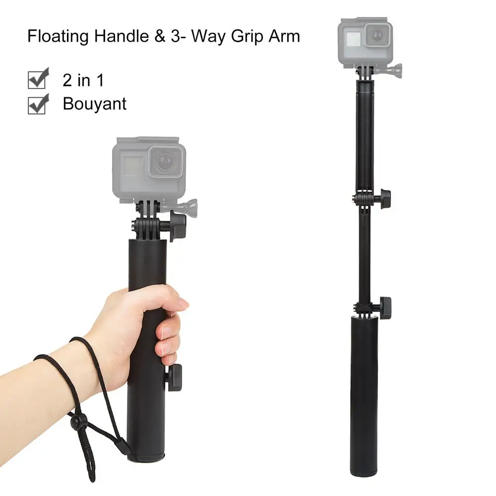 

Way Grip Waterproof Monopod Selfie Stick for Gopro Hero 7 6 5 Black Session Xiaomi Yi 4K SJ4000 Camera Tripod Accessory