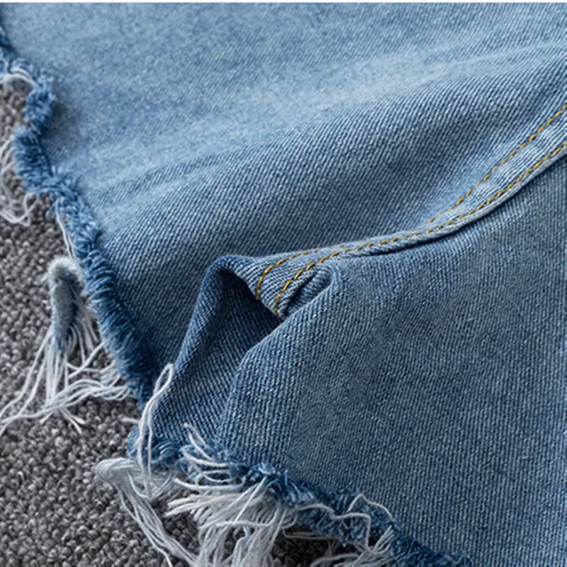 

POUNGDUDU 2021 Summer Women Jeans For Girl Plus Size Pants Women's Denim Shorts Pants Female Broken High-Waisted Student Casual