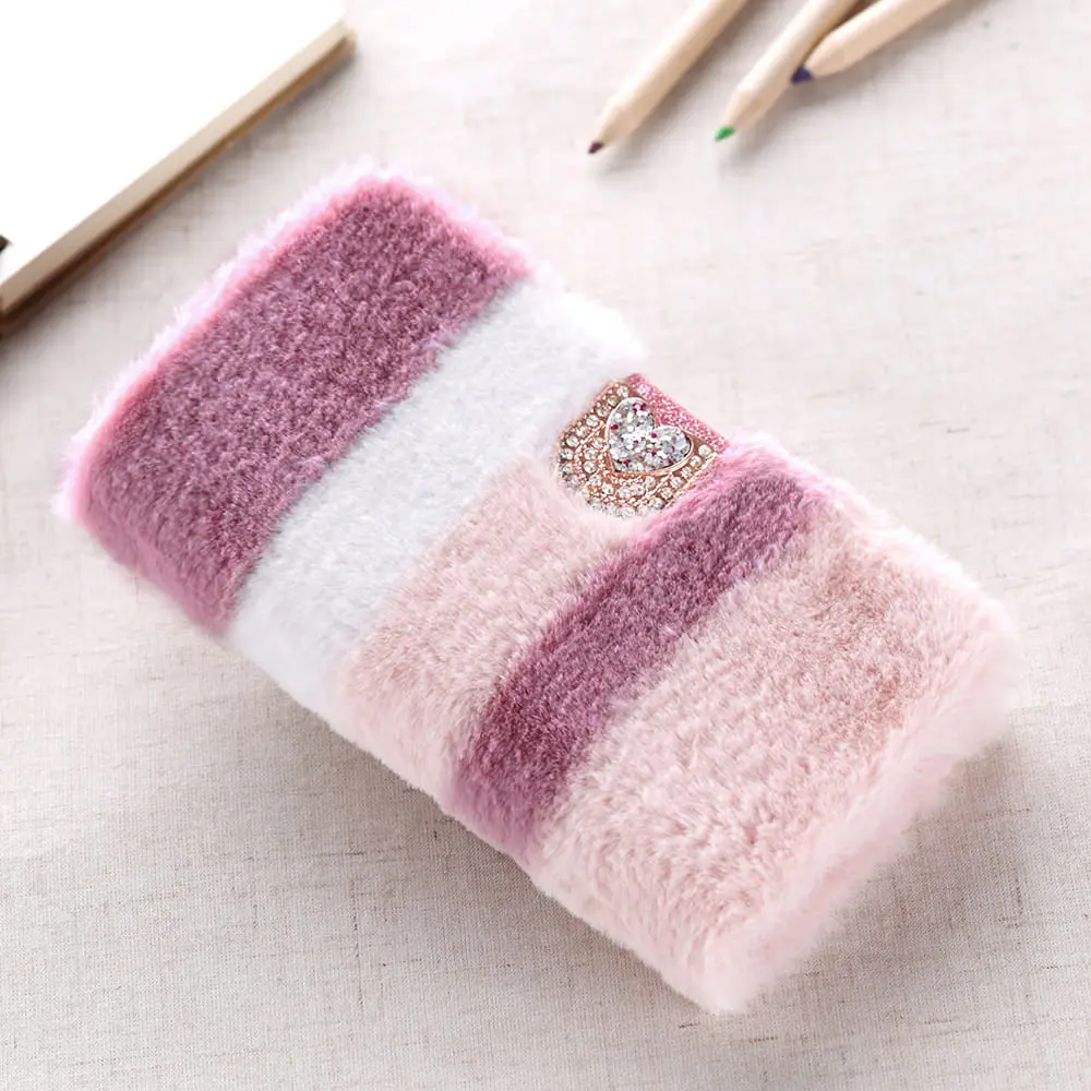 LAPOPNUT цветной плюшевый теплый чехол бумажник с откидной крышкой для Samsung Galaxy S20 Ultra